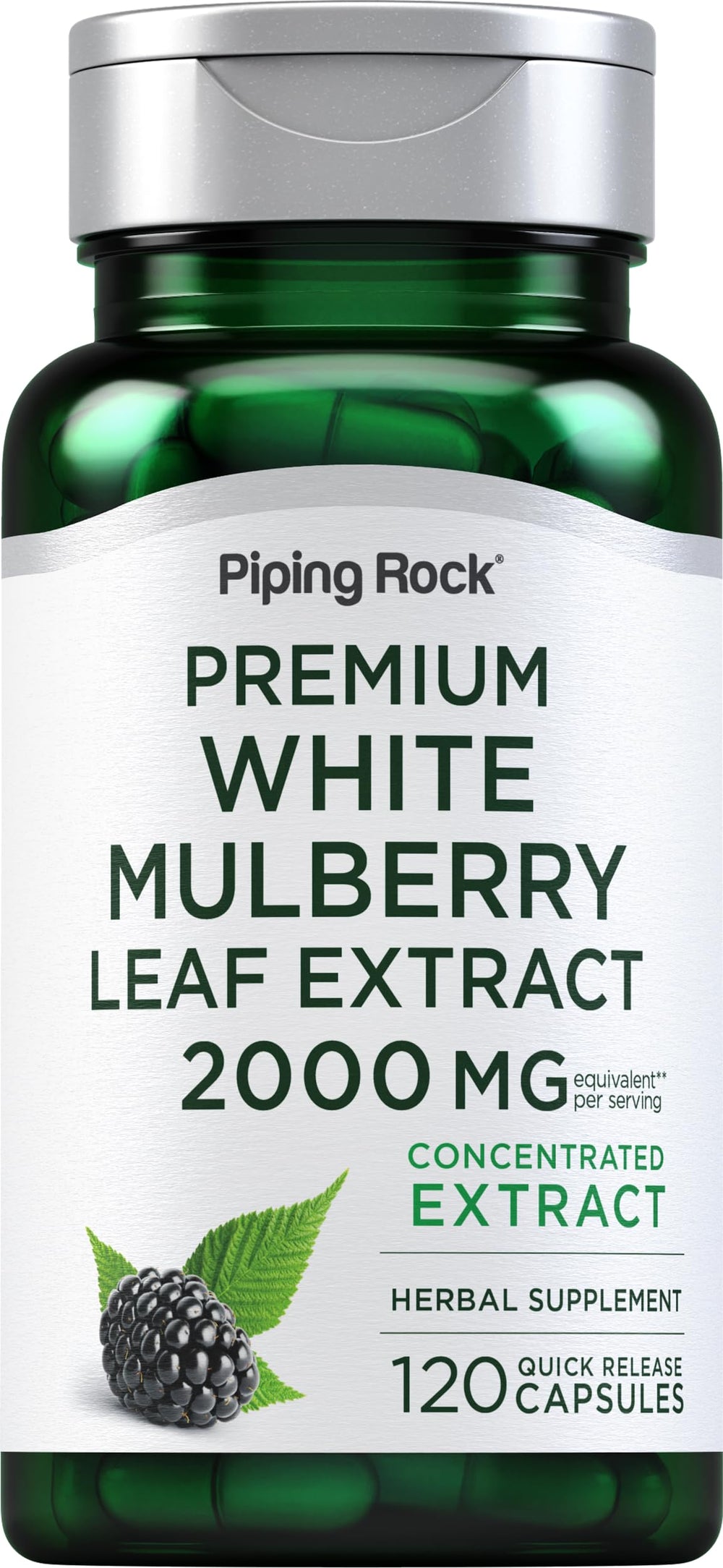 Piping Rock front packaging showing bottle and label for easy identification benefit