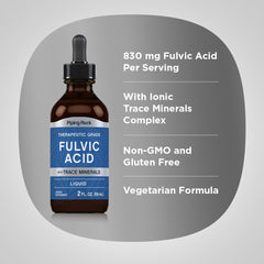 Piping Rock fulvic acid mixing in glass illustrating fast solubility and easy mixing