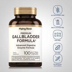 Piping Rock supplement facts label close-up highlighting enzymes and trusted ingredients