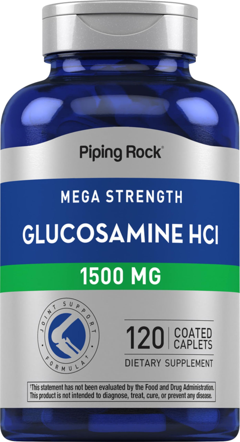 Piping Rock front packaging showing bottle and caplets for clear identification