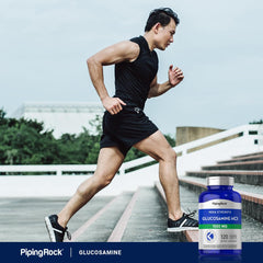Piping Rock bottle in a wellness setting demonstrating everyday supplement use