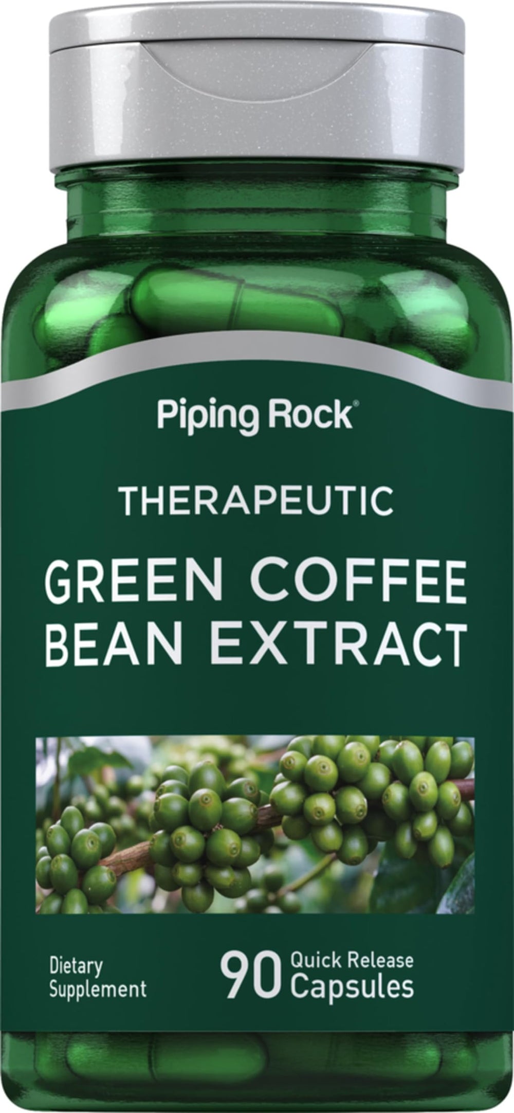 Piping Rock Green Coffee Bean Extract bottle with label
