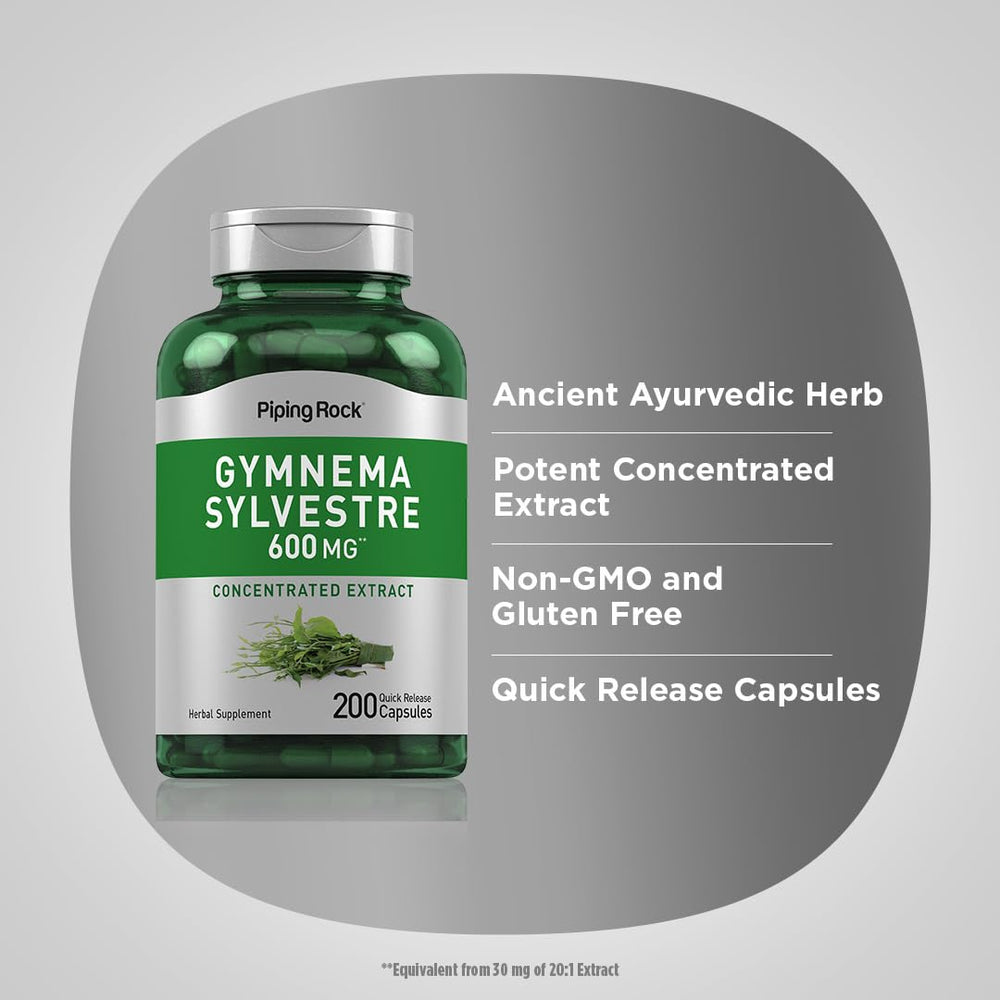 Piping Rock ingredient label detail, shows non-GMO and gluten-free benefits
