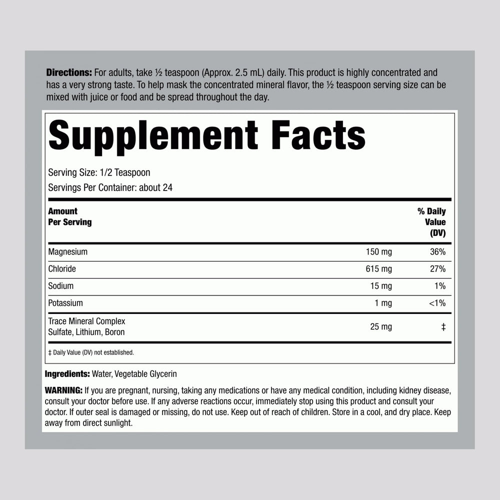 Piping Rock dropper dispensing liquid magnesium highlighting precise 150 mg dosing