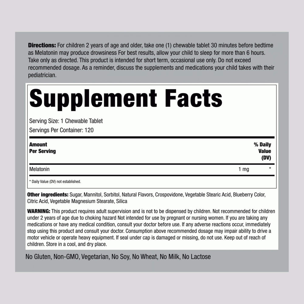 Close-up of chewable tablets designed for children