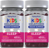 Front view of Piping Rock Kids Melatonin Gummy 1mg Cherry Pack 2