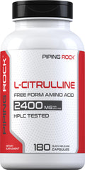 Piping Rock bottle front view showing product branding and dosage benefit