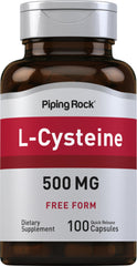 Piping Rock L-Cysteine 500 mg bottle – 100 capsules