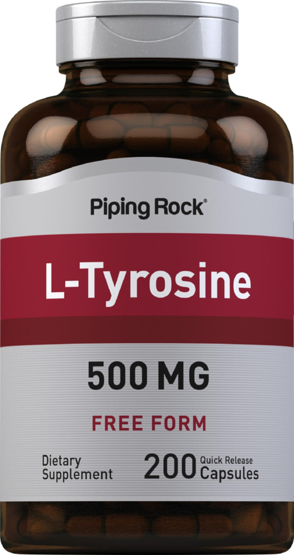 Piping Rock bottle front label showing product and benefits
