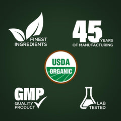 Piping Rock label detail highlighting ingredient list and lab-tested claim