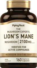 Piping Rock front bottle label showing product name and count, clear benefit of transparency