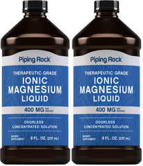 Piping Rock Liquid Ionic Magnesium bottle (8 oz, pack of 2) with label
