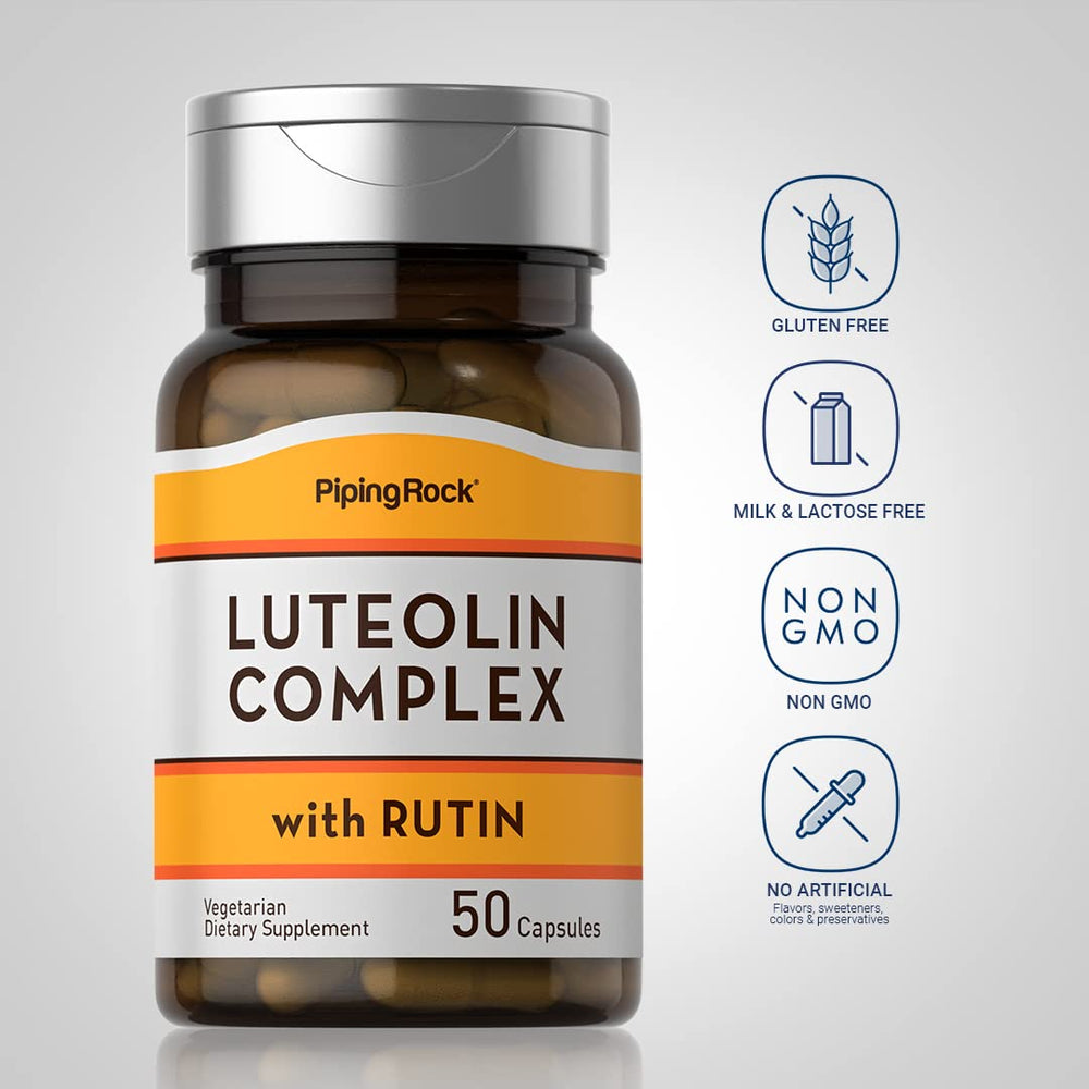 Piping Rock capsules spread on table illustrating capsule count and supplement form