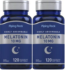 Piping Rock Melatonin 10mg bottle – 120 softgels