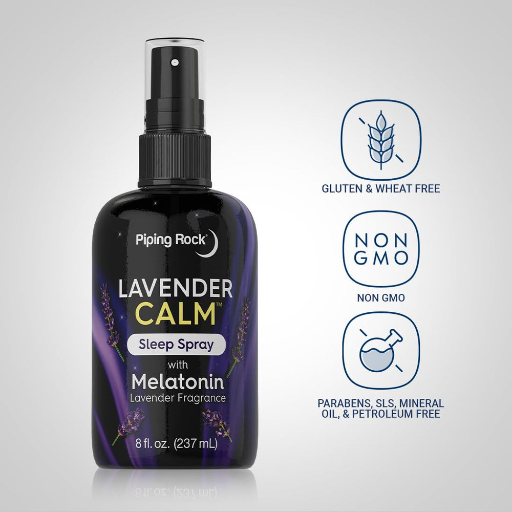 Piping Rock Melatonin Sleep Spray packaging and label