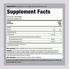 Mini Fish Oil 1340mg by Piping Rock – Lemon Flavor – Easy-to-Swallow Softgels