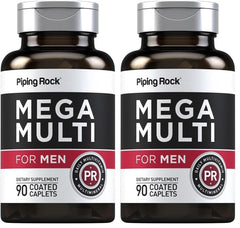 Front view of Piping Rock Multivitamin for Men 90-caplet pack (Pack of 2)