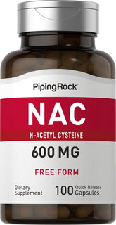 Piping Rock NAC 600mg bottle front view