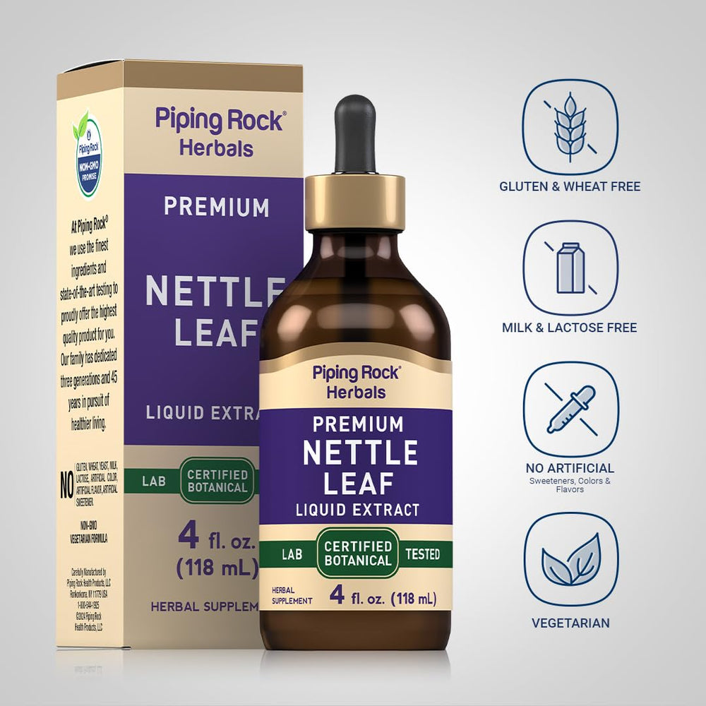 Piping Rock bottle beside a ruler showing 4 fl oz scale and portability