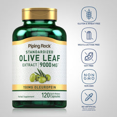 Open Piping Rock bottle with capsules spilled to show quantity and convenience
