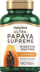 Piping Rock Papaya Digestive Enzymes Chewables bottle front view