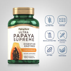 Chewable tablets with tropical flavor and packaging