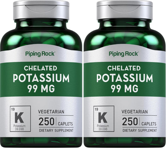 Piping Rock Chelated Potassium bottle – front view
