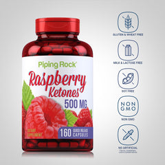 Product pack shot of Raspberry Ketones 500mg 160 capsules