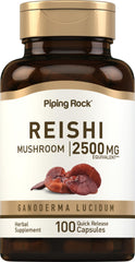 Piping Rock reishi front packaging showing clear branding and benefits