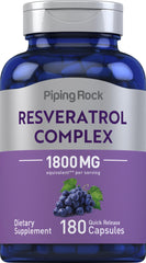 Piping Rock front bottle view showing supplement and quantity benefits