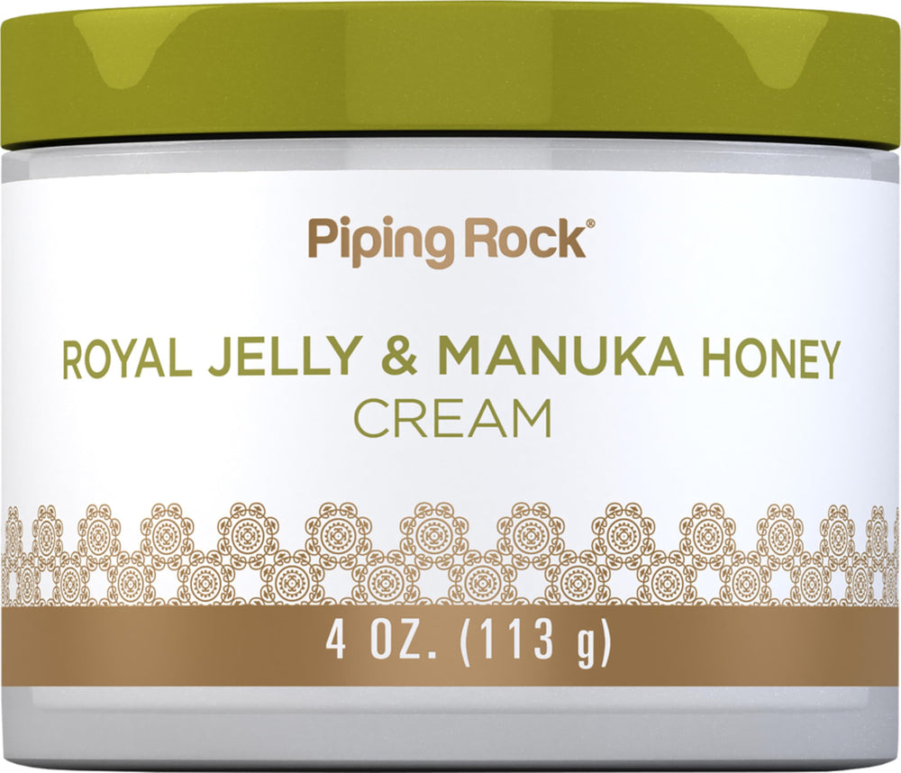 Piping Rock front jar view showing clean packaging and easy scoop benefit
