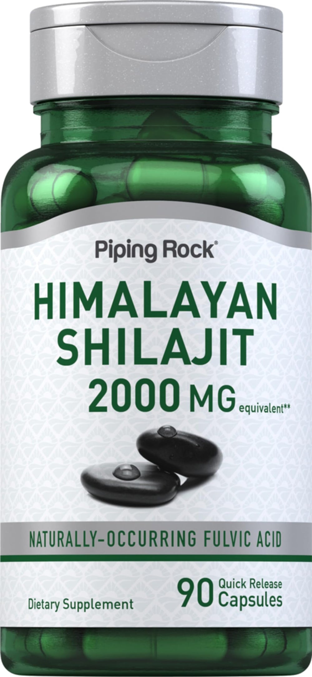 Piping Rock front bottle image showing label and 90-count strength benefit