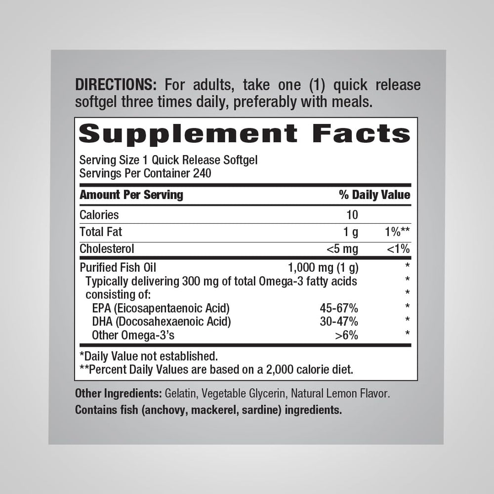 Piping Rock close-up of softgels highlighting smooth finish and easy swallowing