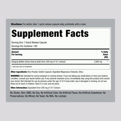 Piping Rock open bottle with capsules spilling out demonstrating easy daily dosing