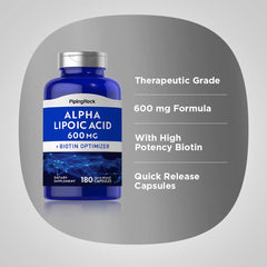 Piping Rock supplement facts panel showing dosage and testing information