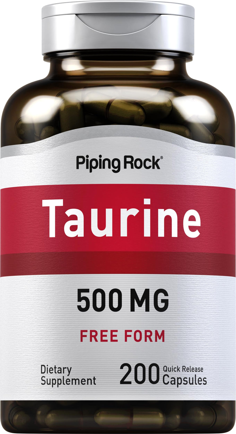 Piping Rock front packaging showing label clarity and purity benefit