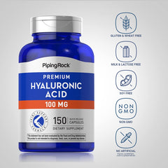 Piping Rock hyaluronic acid powder texture close-up illustrating fine consistency and purity