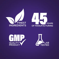 Piping Rock label and ingredient list displaying testing and purity
