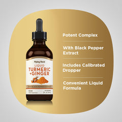 Piping Rock bottle beside a glass smoothie illustrating easy beverage mixing