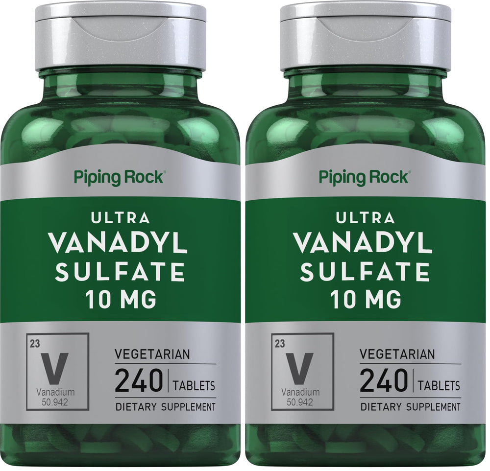 Piping Rock Vanadyl Sulfate 10 mg Ultra Complex bottle Pack of 2