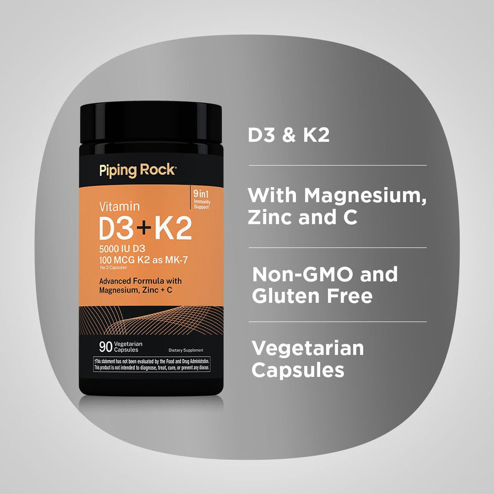 Piping Rock supplement label showing ingredient list and testing
