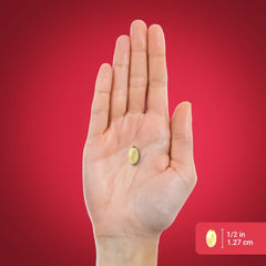 Piping Rock softgels beside a breakfast plate suggesting daily routine benefit