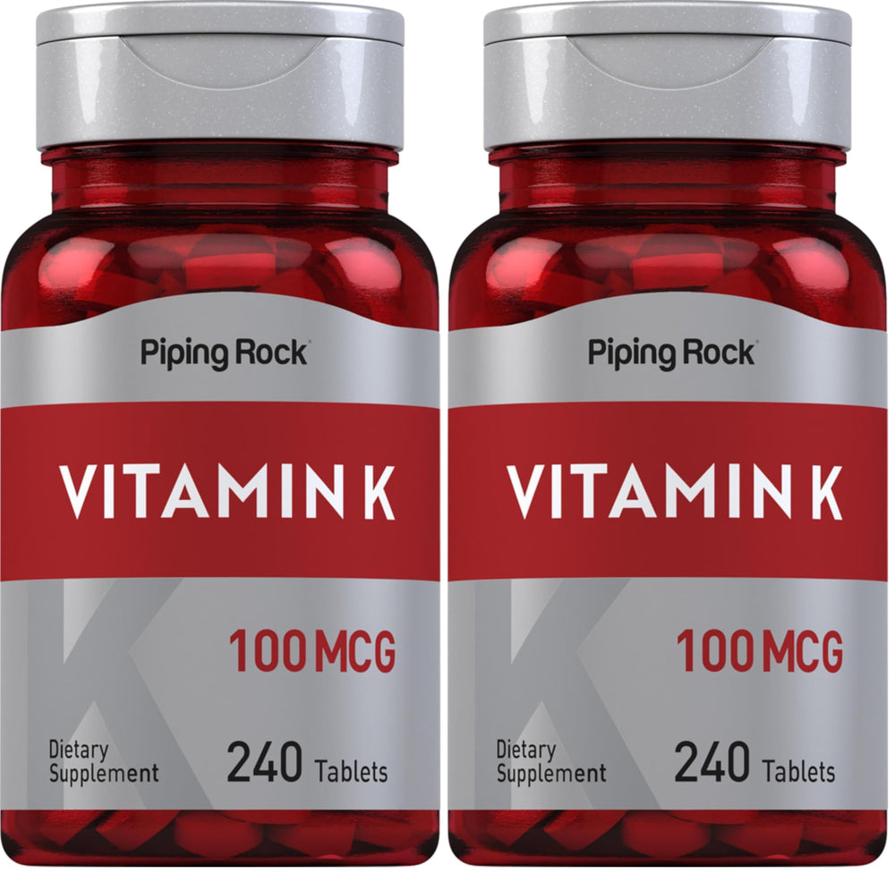 Hero image: Piping Rock Vitamin K 100 mcg 240 tablets Pack of 2