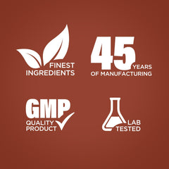 Piping Rock label detail showing ingredients and quality testing benefit