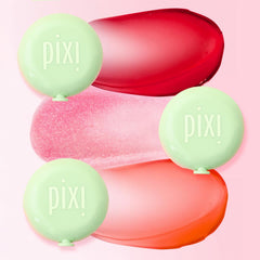 Pixi LipMask on lips with gloss-like sheen