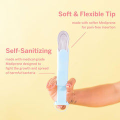 Pixie Cup disc applicator reusable-zero-waste reduces disposable waste