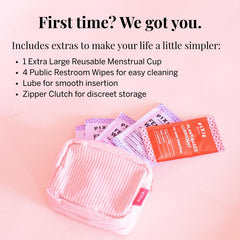 Pixie Cup durable silicone lasts up to 10 years for long-term value.