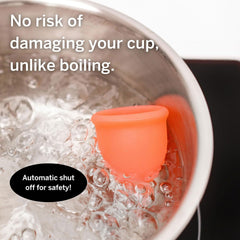 Pixie Cup sterilizer compact for dorm use and small apartments.