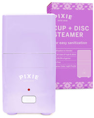 Pixie Cup sterilizer top view showcases compact, chemical-free hygiene for cups.