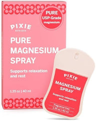 Front view of Pixie Pure Magnesium Spray 1.35oz bottle